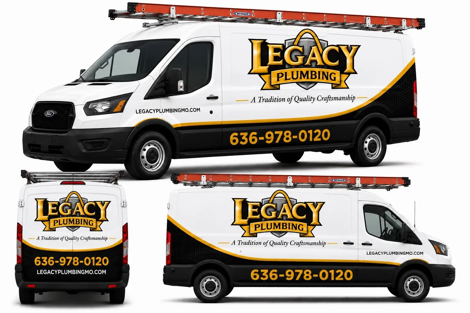 Legacy Plumbing service vans