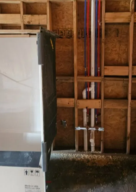 In-wall water supply rough-in